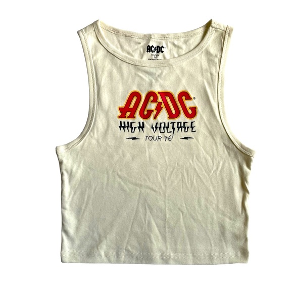 AC/DC High Voltage Tour 76 Graphic Tank Top Tee NWT - Picture 5 of 7